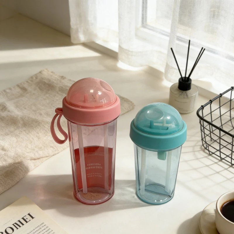 Single Layer Separated Double Drinking Plastic Cup