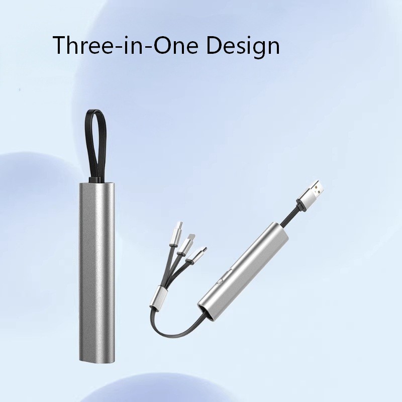 접이식 3 in 1 멀티 USB 충전 케이블